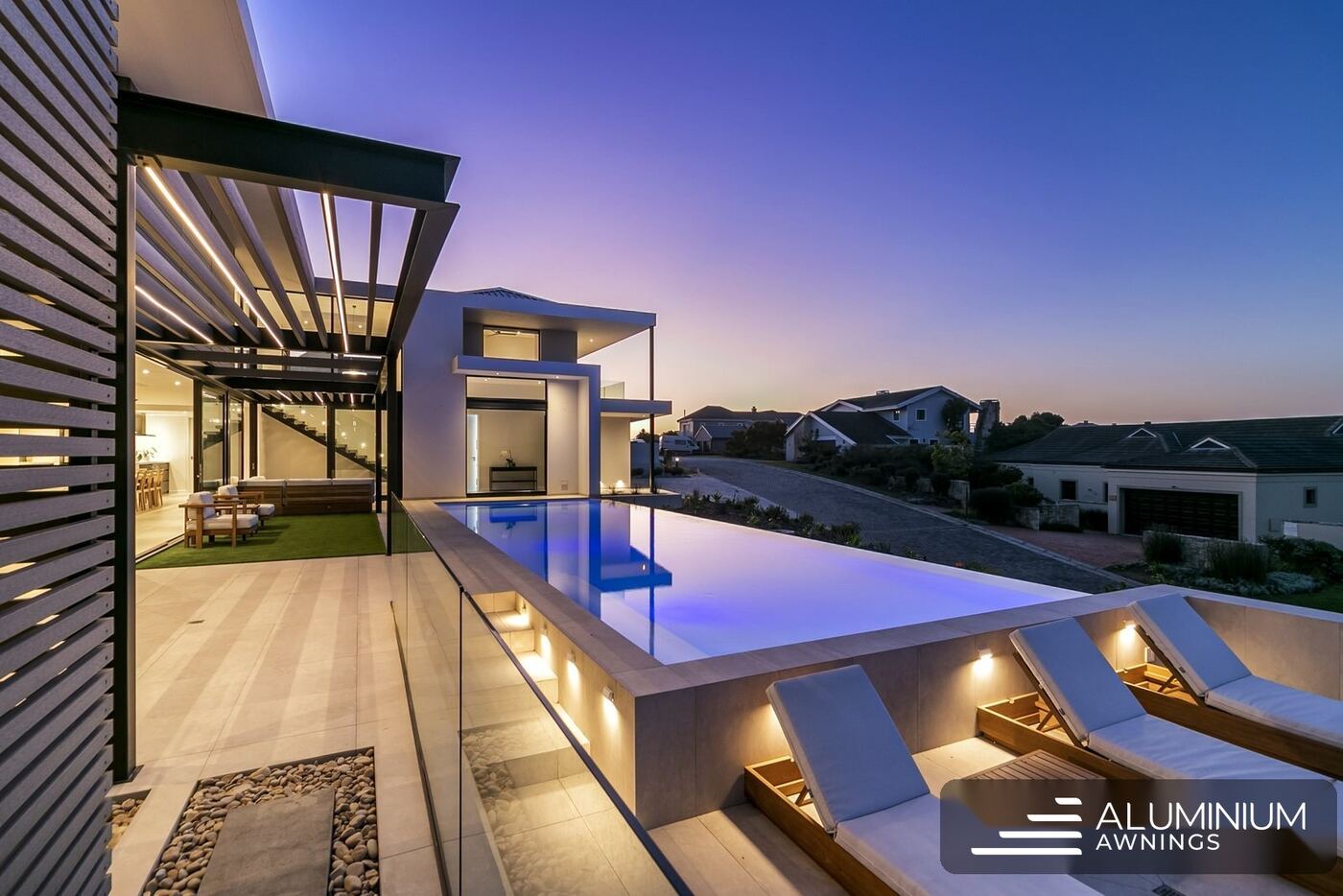 Poolside Composite Pergola, Sedgefield, Garden Route