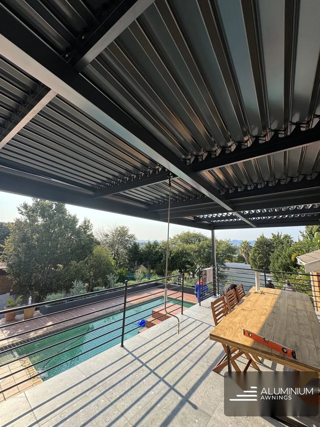 Coastal-grade aluminium outdoor structure engineered for the Western Cape